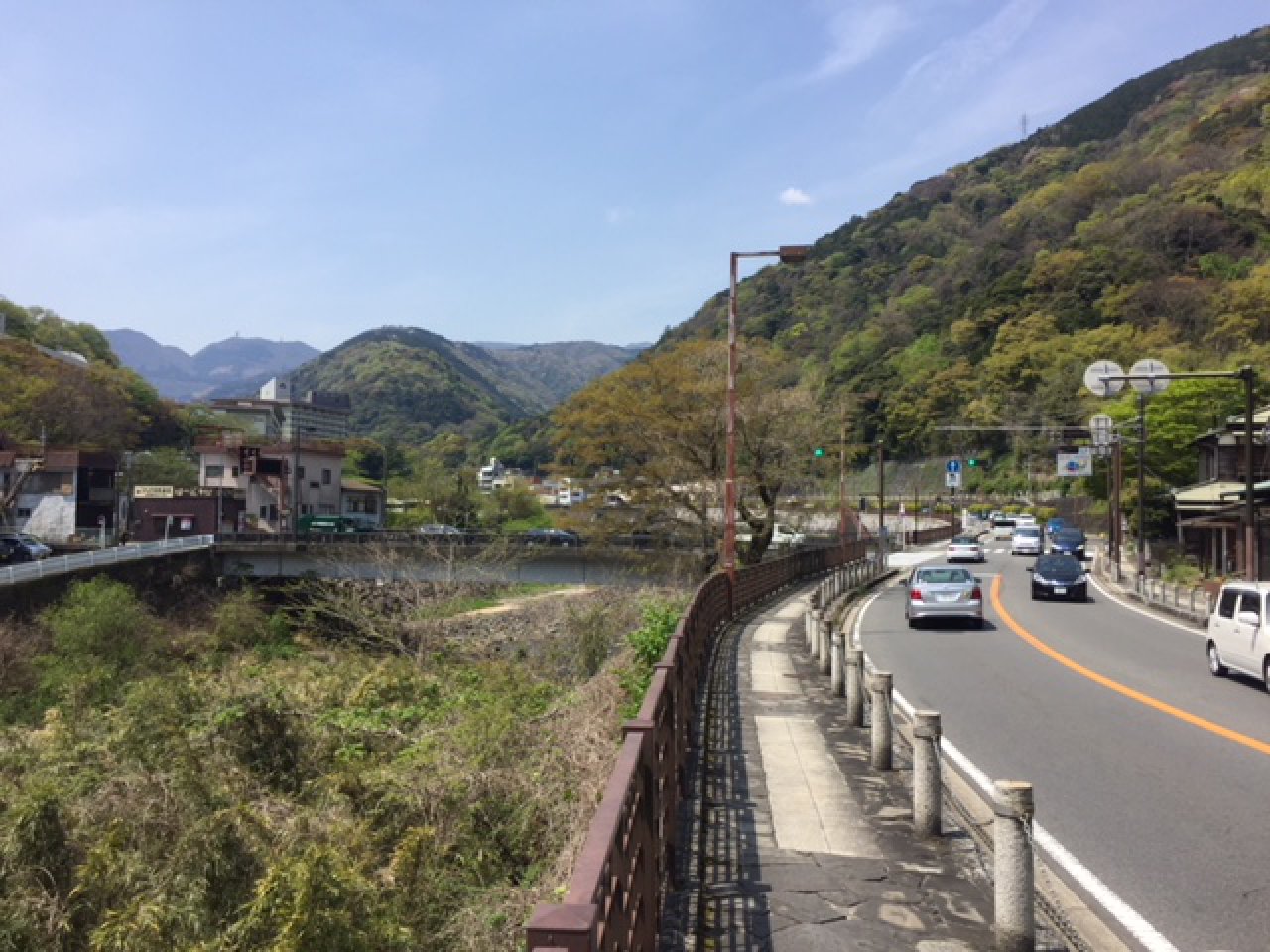 箱根湯本の三枚橋 さあこれから箱根越え ドライブで行く箱根 小田原 古地図 歴史 観光 神奈川県 箱根湯本 小田原 ツナガルマップ